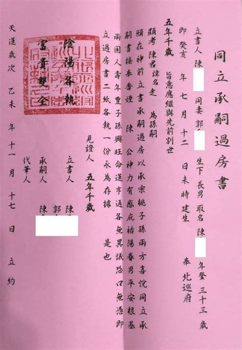 倒房牌位寫法|倒房─過房書的寫法 – 聚賢禪寺